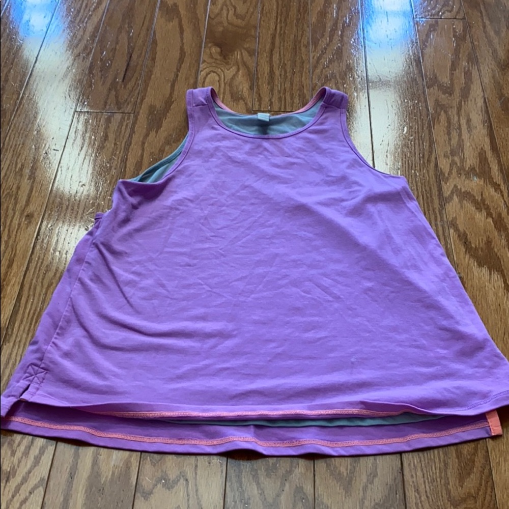 Athleta Girl Purple mesh TankTop